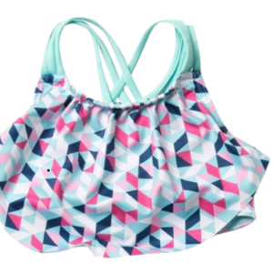 Swimwear Main Body/Corps. Teal Splash Colorama